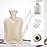 Hot Water Bottle Rubber with Soft Cover (2 Liter) Hot Water Bag for Cramps, Pain Relief, Removable Hot Cold Pack Hot Water Bed Warmer