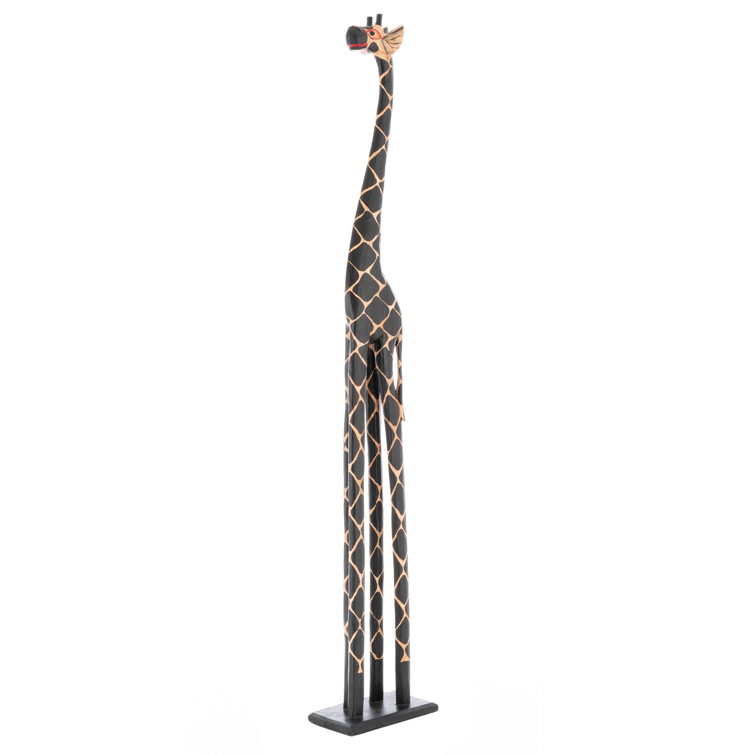 DIVERO Deko Giraffe aus Holz – Größe XL - gefertigt in Handarbeit