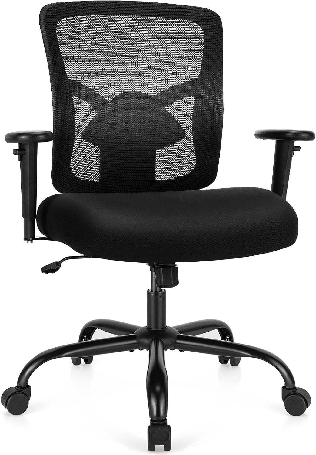 COSTWAY 400LBS Big and Tall Mesh Office Chair, Height Adjustable