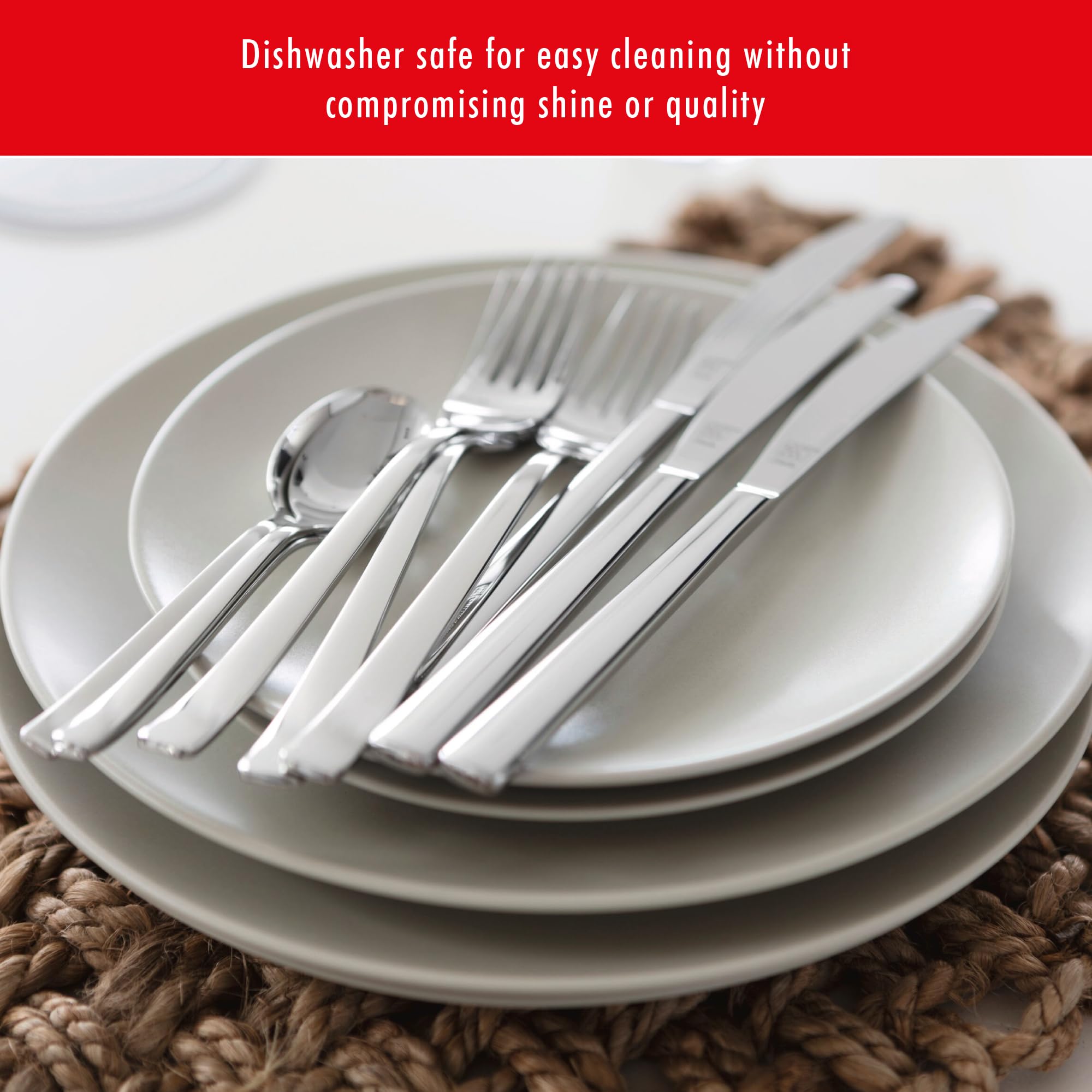 ZWILLING Loft 20 Piece Flatware Set Matted/Polished, 18/10