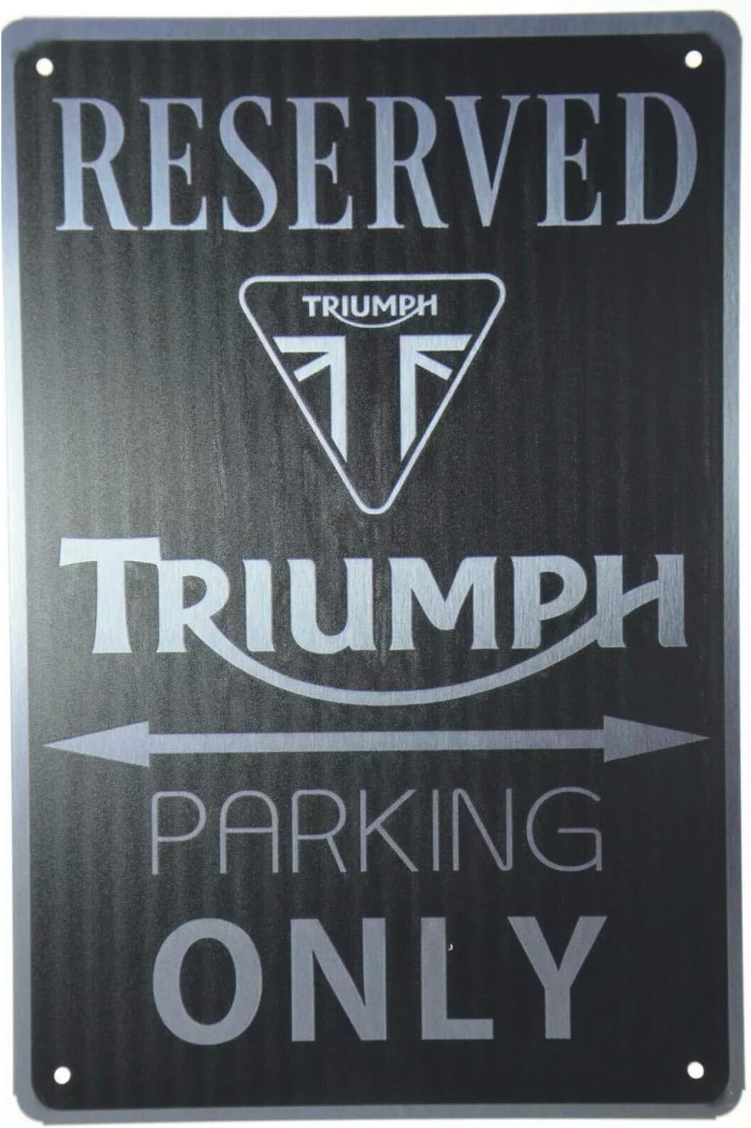 Triumph Motorcycle Garage Reserved Parking Only metal tin sign Pub Bar Decoration Tin Sign wall art Shabby Chic Decor Plaque-20x30cm