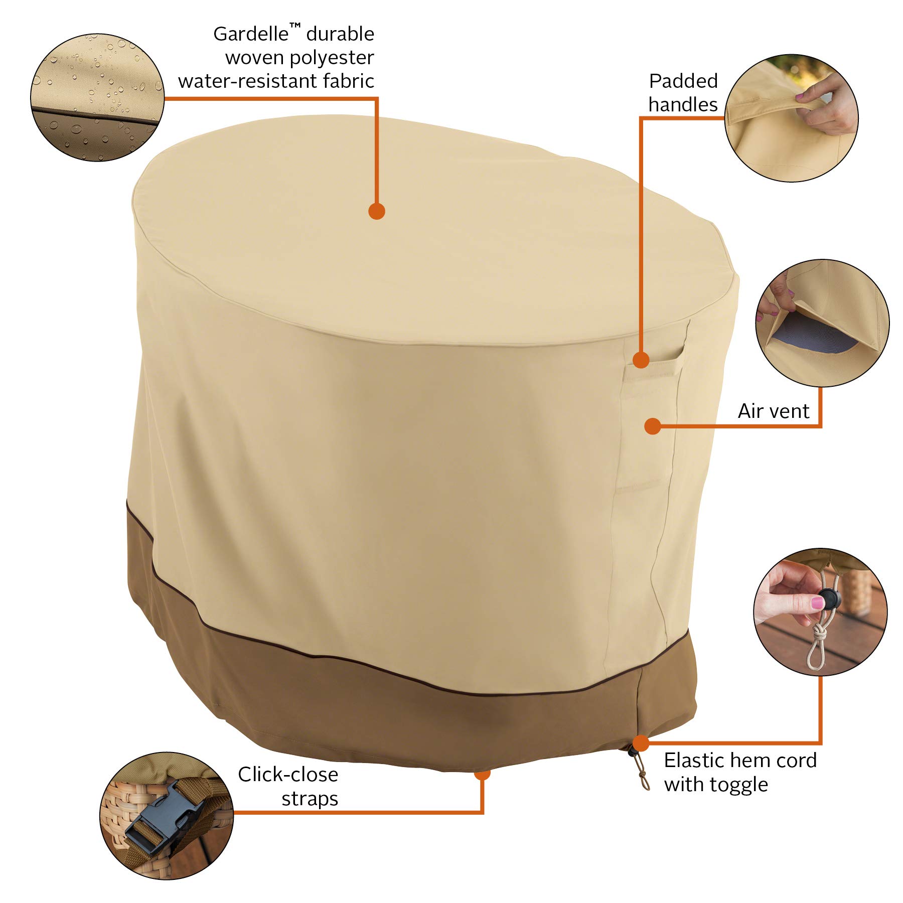 Classic Accessories Housse de chaise de jardin pour véranda Papasan - Durable et résistante à l'eau (55-994-011501-00)