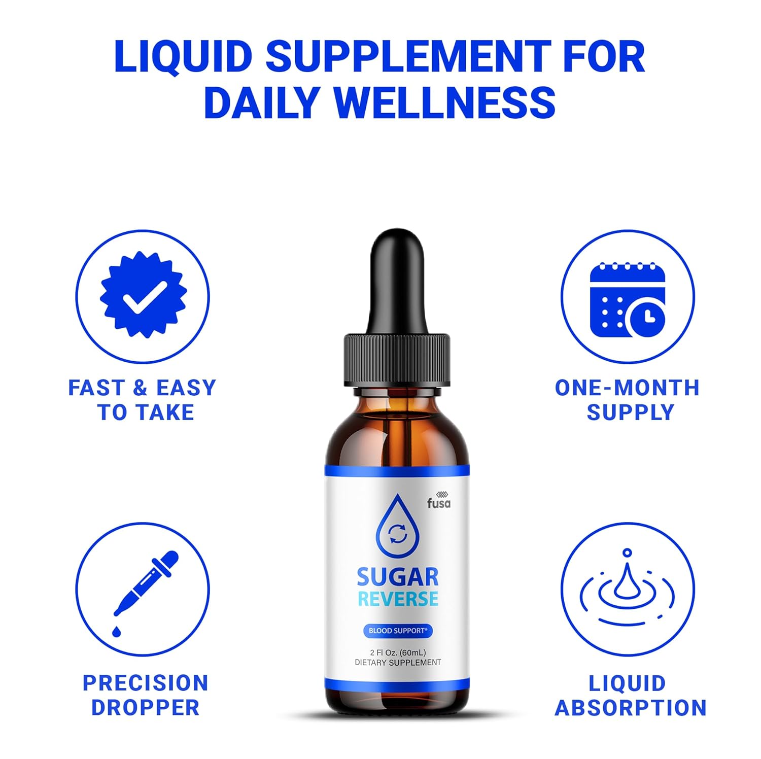 Suplemento Líquido (3 Frascos) Sugar Reverse Drops: Fórmula Avançada ...