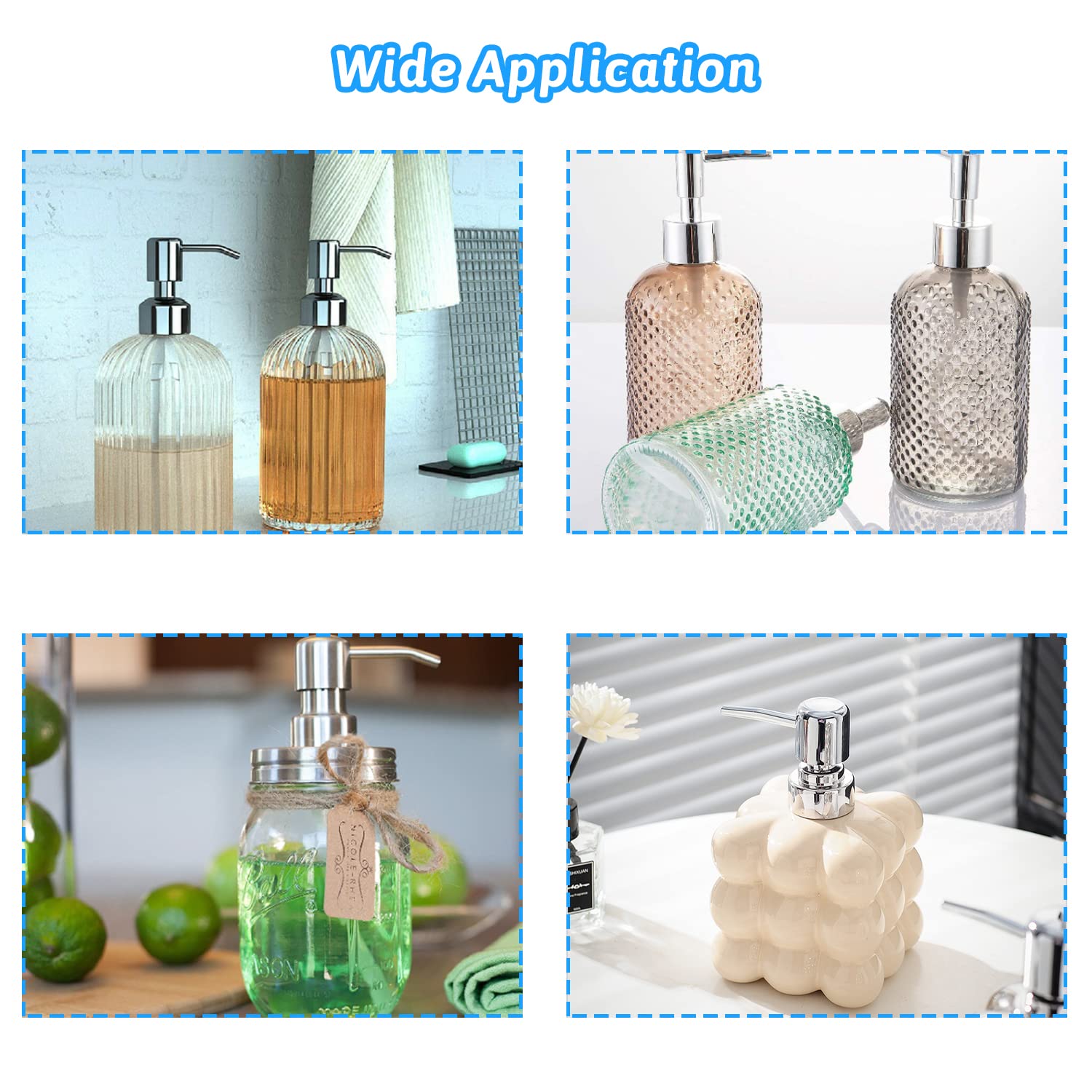 【ご予約品】【増量タイプ】ウォッシュ　マスク　ローション　ポンプ Amazon | MroMax ソープローションディスペンサー 25mm モダン 304