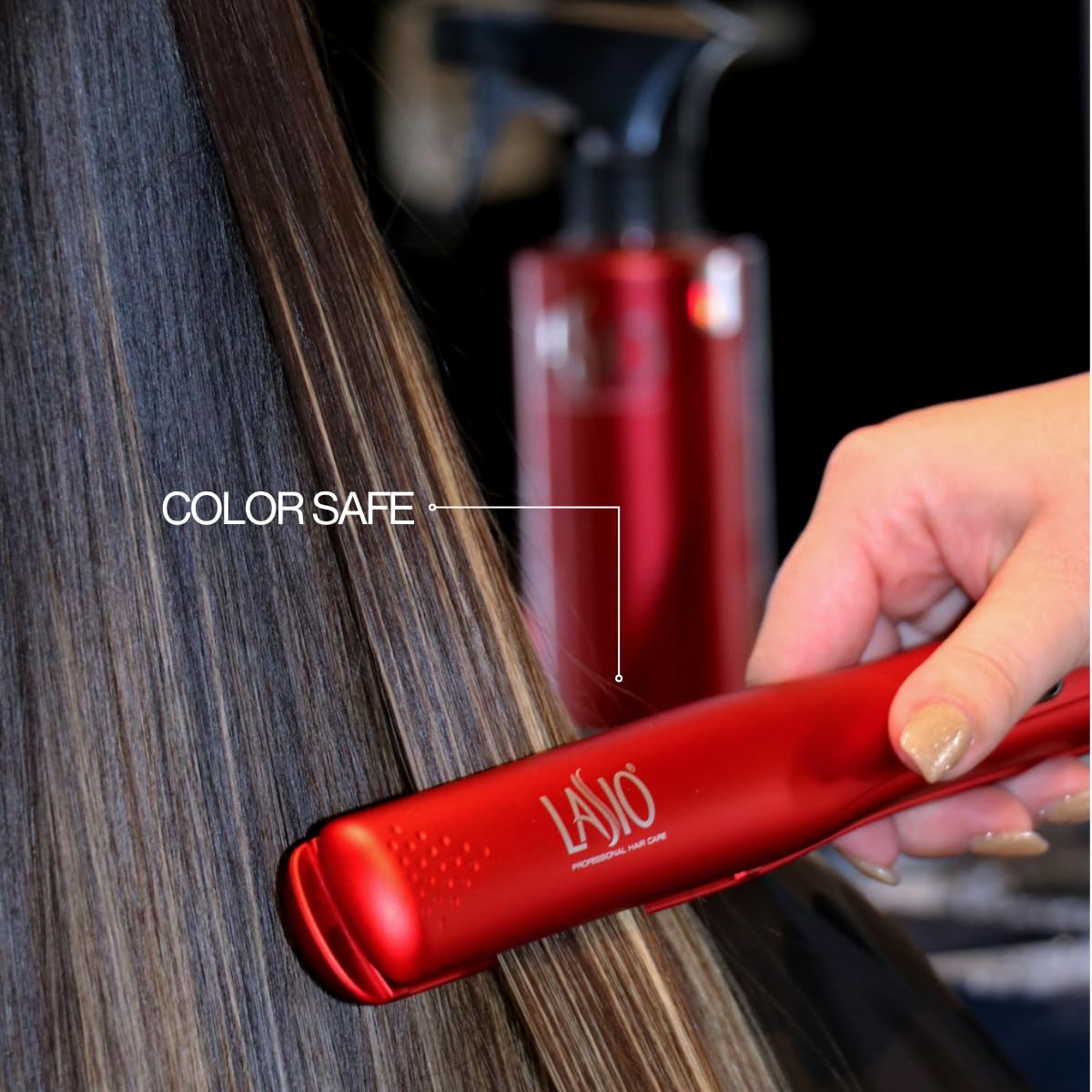 LASIO 1 Inch Pro Straight Ceramic Flat Iron Hair Straightener – Frizz-Free Shine, Salon-Quality Heat, 6 Temp Settings, Matte Finish, Digital Display, Tangle Resistant, For All Hair Types, Smooth & Sleek Styling - Image 2