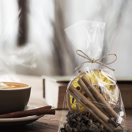 Miniatura 7 de PUREVACY Bolsas de plástico transparente con fuelle para regalos, 4 x 2 x 8 pulgadas. Paquete de 1000 bolsas de pan de plástico. Bolsas de regalo de