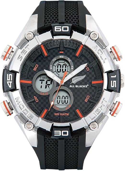 All Blacks - Bracelet Homme - 682114 - Cuir Noir Tressé - Plaque Acier Noir