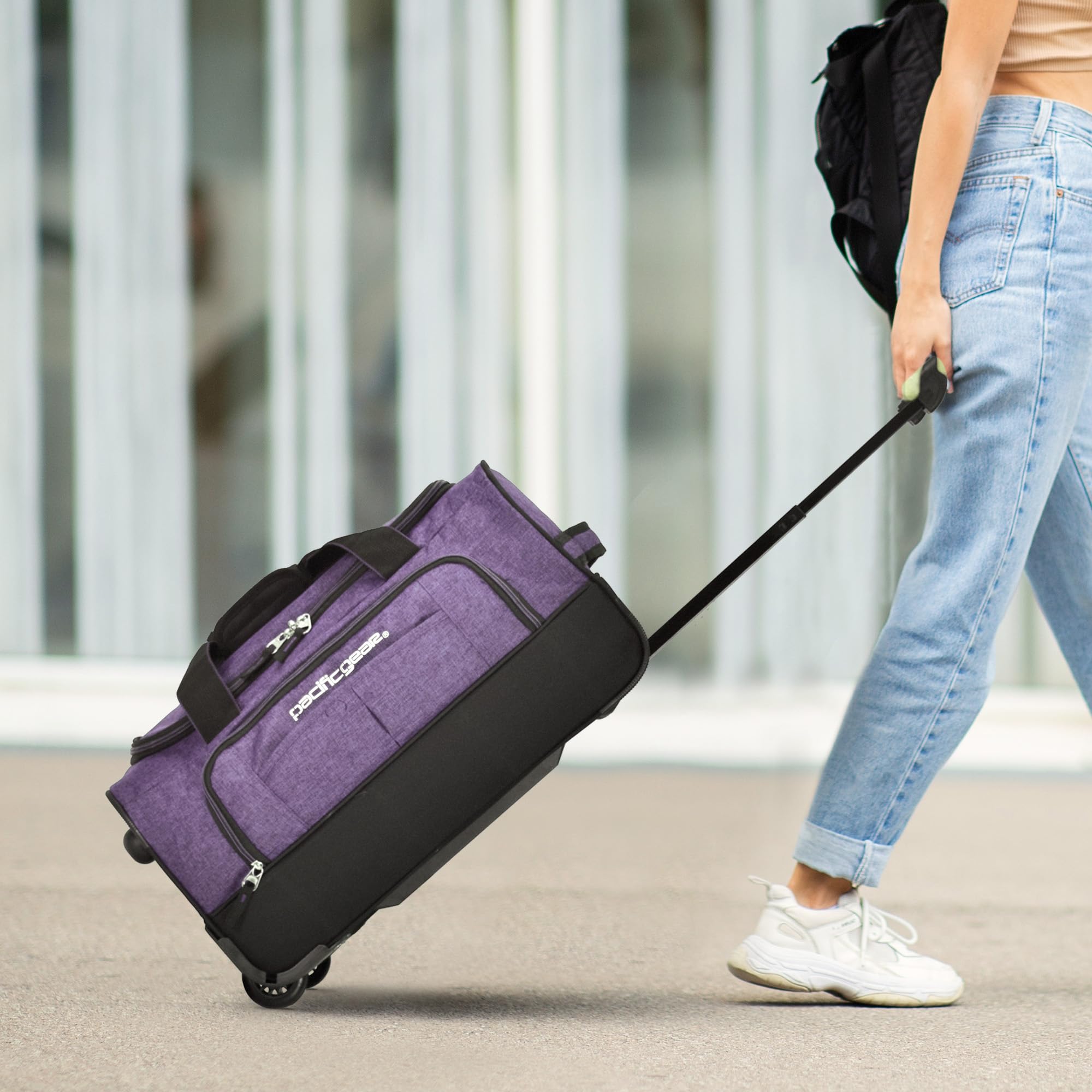 Pacific Gear Reisetasche mit rollenden Rädern