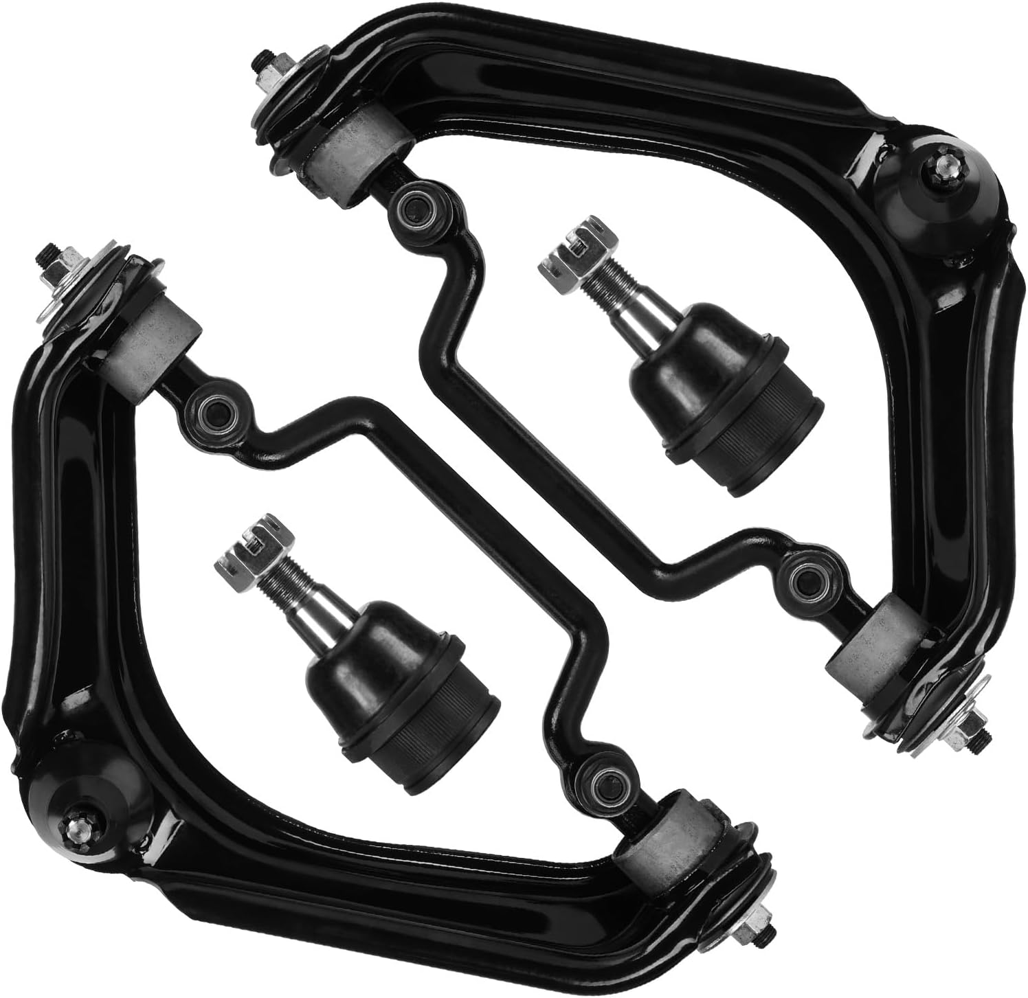 Front Suspension Upper Control Arms + Lower Ball Joint Kit for Ford Explorer & for Mercury Mountaineer 2002-2005, for Lincoln Aviator 2003-2005 (4Pcs)