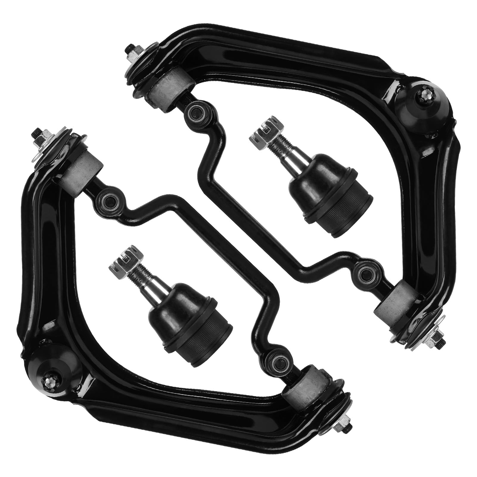 Front Suspension Upper Control Arms + Lower Ball Joint Kit for Ford Explorer & for Mercury Mountaineer 2002-2005, for Lincoln Aviator 2003-2005 (4Pcs)