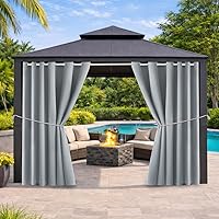 Vista 55 de DIVA EN CAMINO DEC Cortina de patio para exteriores, impermeable, oscurecimiento, con aislamiento térmico, cortinas interiores para dormitorio