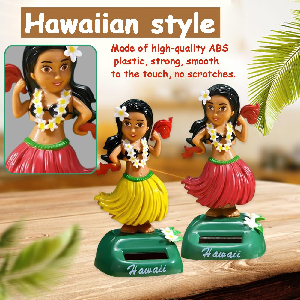Figurina Bambola Cruscotto Ragazza Hawaiana Bobblehead Auto Decorazione Ballerina Testa Che Scuote