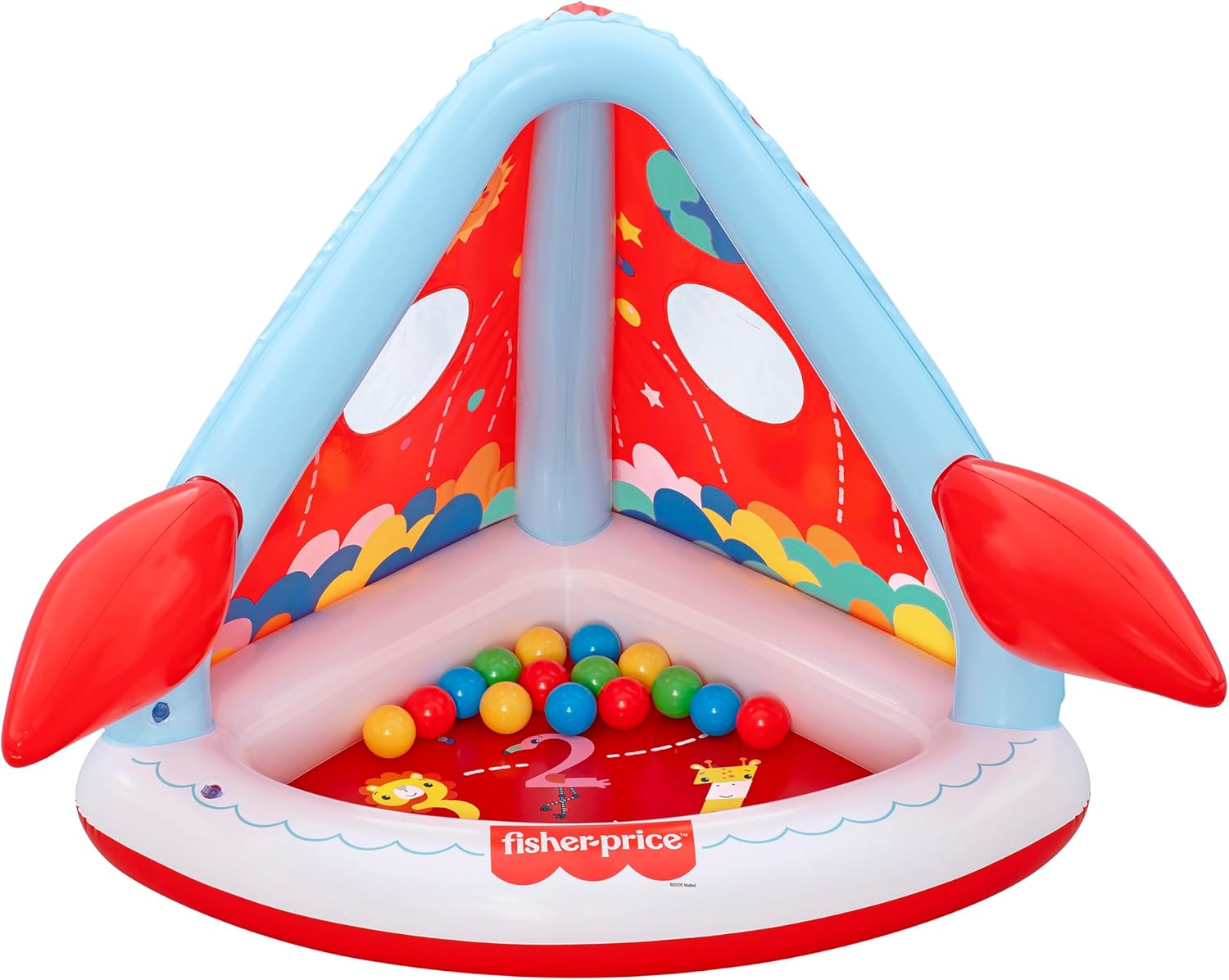 45" x 35" x 36"/1.14m x 89cm x 91cm Rocket Pals Ball Pit