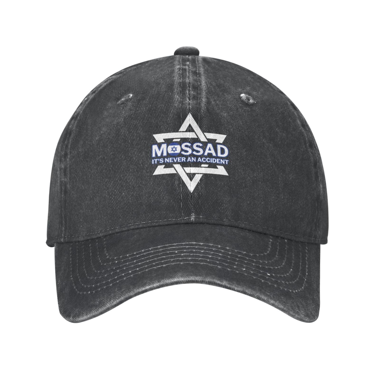 Melbrakin Mossad It's Never an Accident Hat Baseball Cap Trucker Hats Black