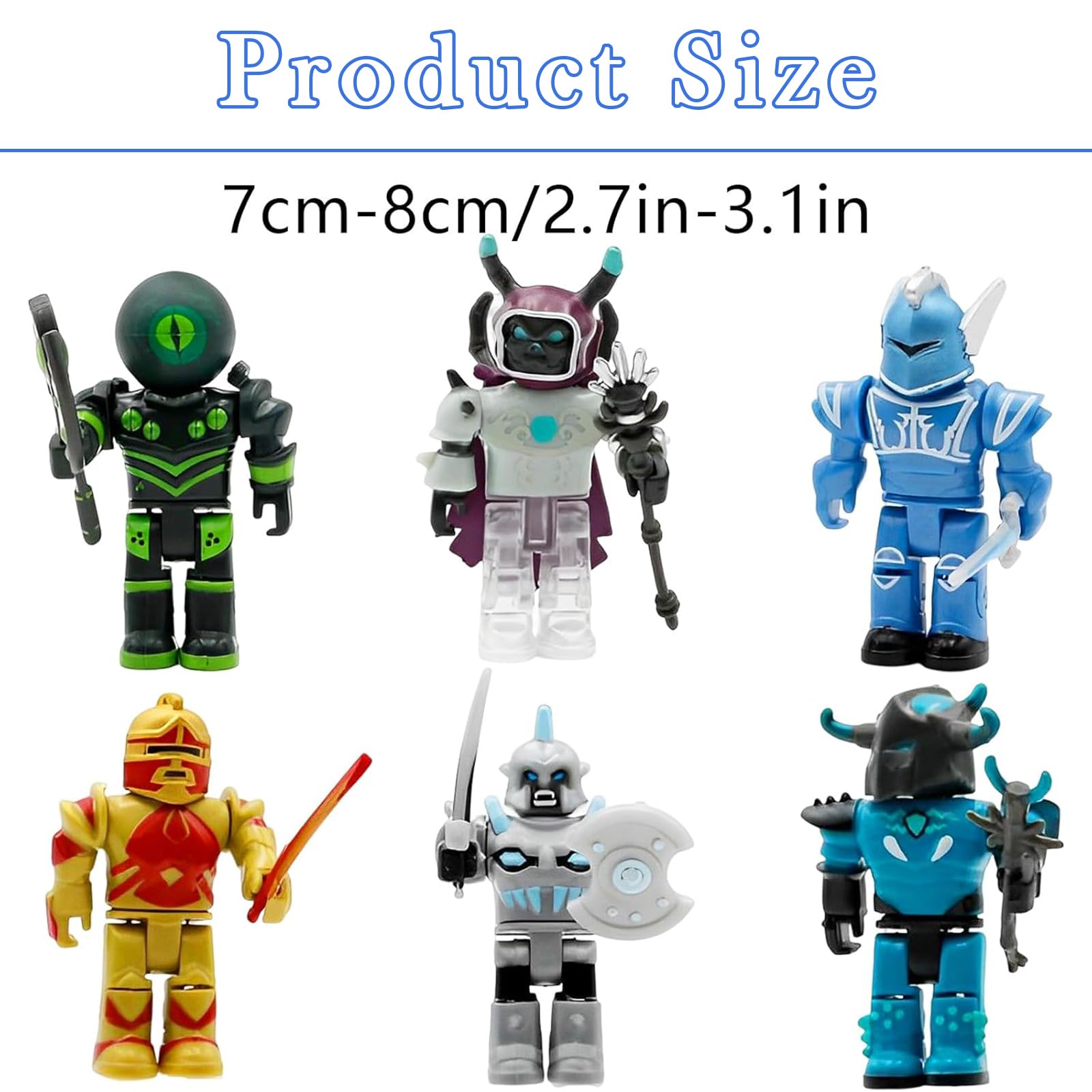 6PCS Roblox Figures, Roblox Toys for Boys, Piggy roblox, Action Figures for Boys, Toy Figures, 7cm Plastic Collectible Figures for Stop Motion Animation, Storytelling, and Display - Image 2