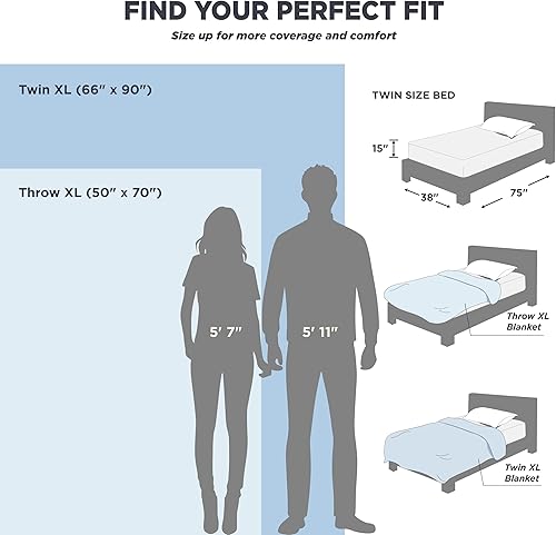 Miniatura 6 de Bedsure - Mantas decorativas 100 % algodón para sofá, tejidas con punto gofre de 405 GSM, suaves y livianas, para todas las estaciones, color caqui