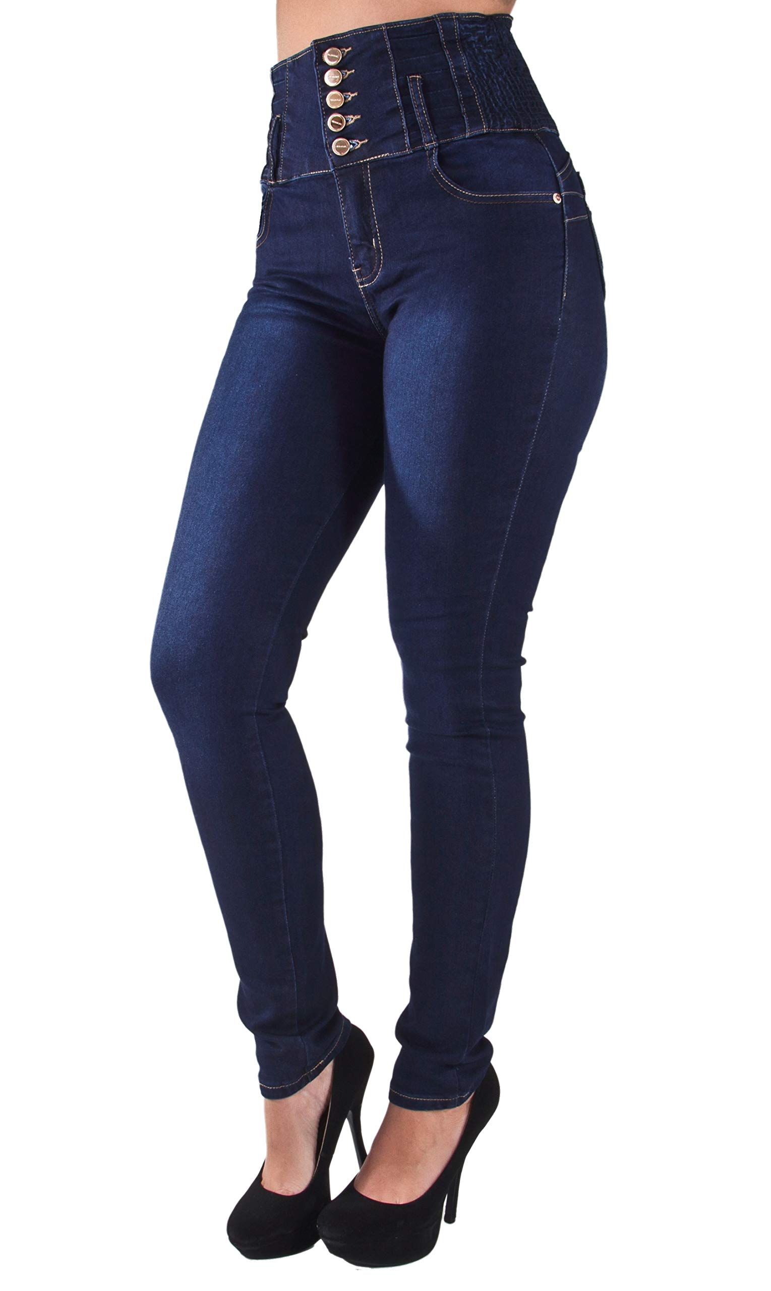 Plus/Junior Size Colombian Design Butt Lifting High Waist Skinny Jeans