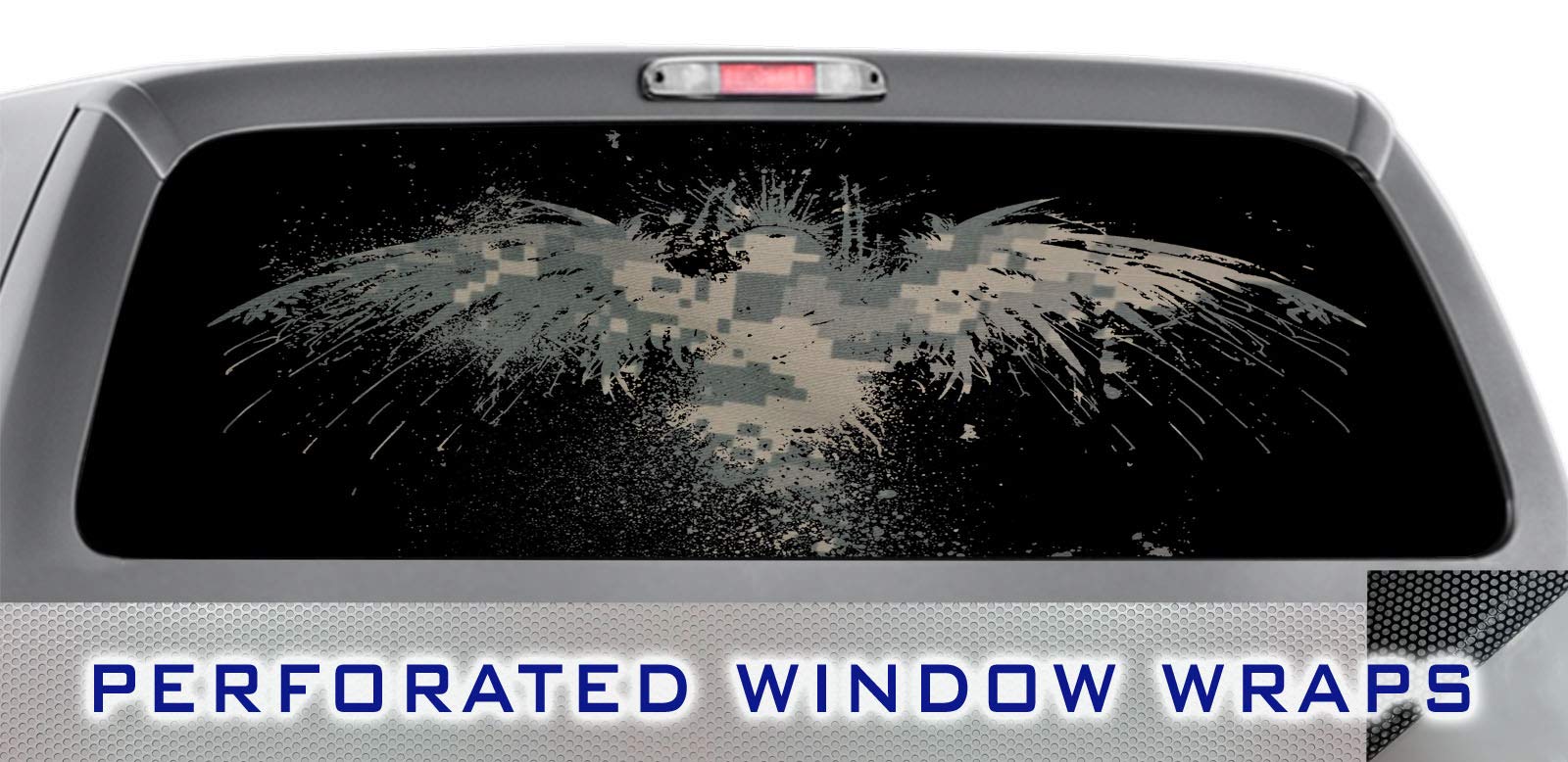 Dark Pride 027 Window WRAP : Digital Camo Camouflage Digi Camo : Truck Car Rear Decal Sticker