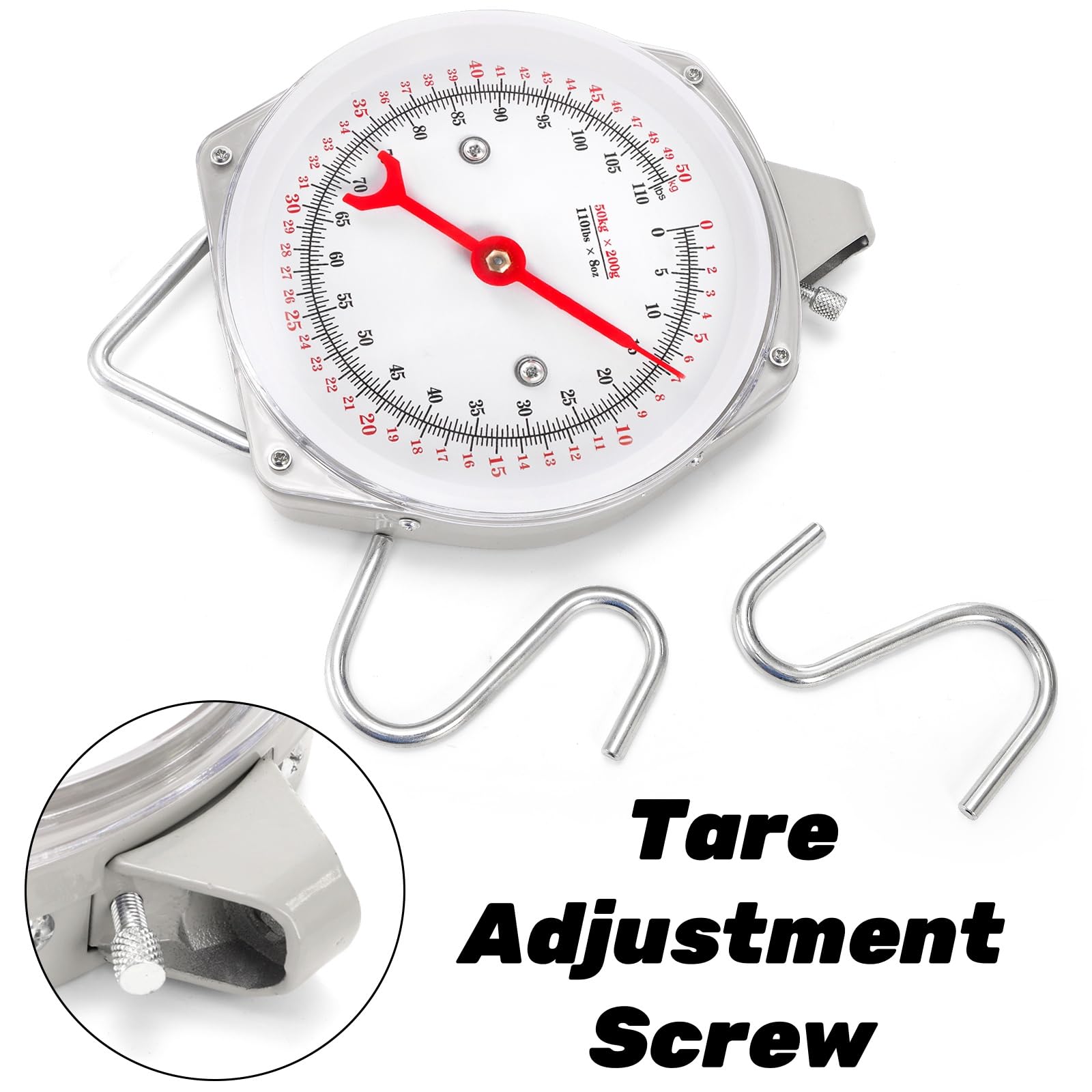 Precision Hanging Scale - 110 lb / 50kg Luggage Scale -4