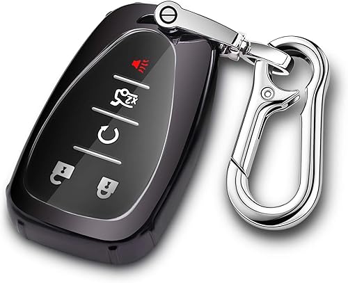 Miniatura 7 de QBUC Funda para llavero Chevrolet con llavero para Chevy Cruze Camaro Malibu Traverse Spark Equinox Sonic Volt Bolt Trax