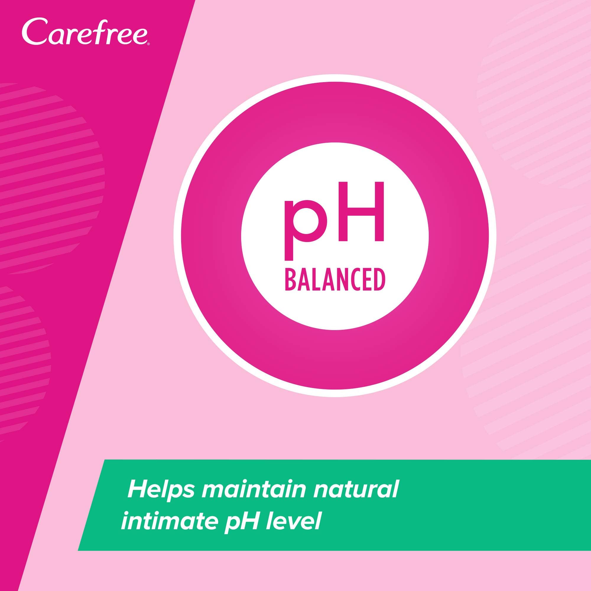 Carefree Duo Effect Intimate Feminine Wipes with Green Tea and Aloe Vera, 20 Wipes, Intimate-Vaginal-Wipes for Women