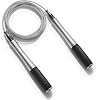 Sunny Health & Fitness Exercise Jump Rope for Fitness, Lightweight & Portable Skipping Rope with Durable Handles & Adjustable Exercise Rope with Optional Removable Weights