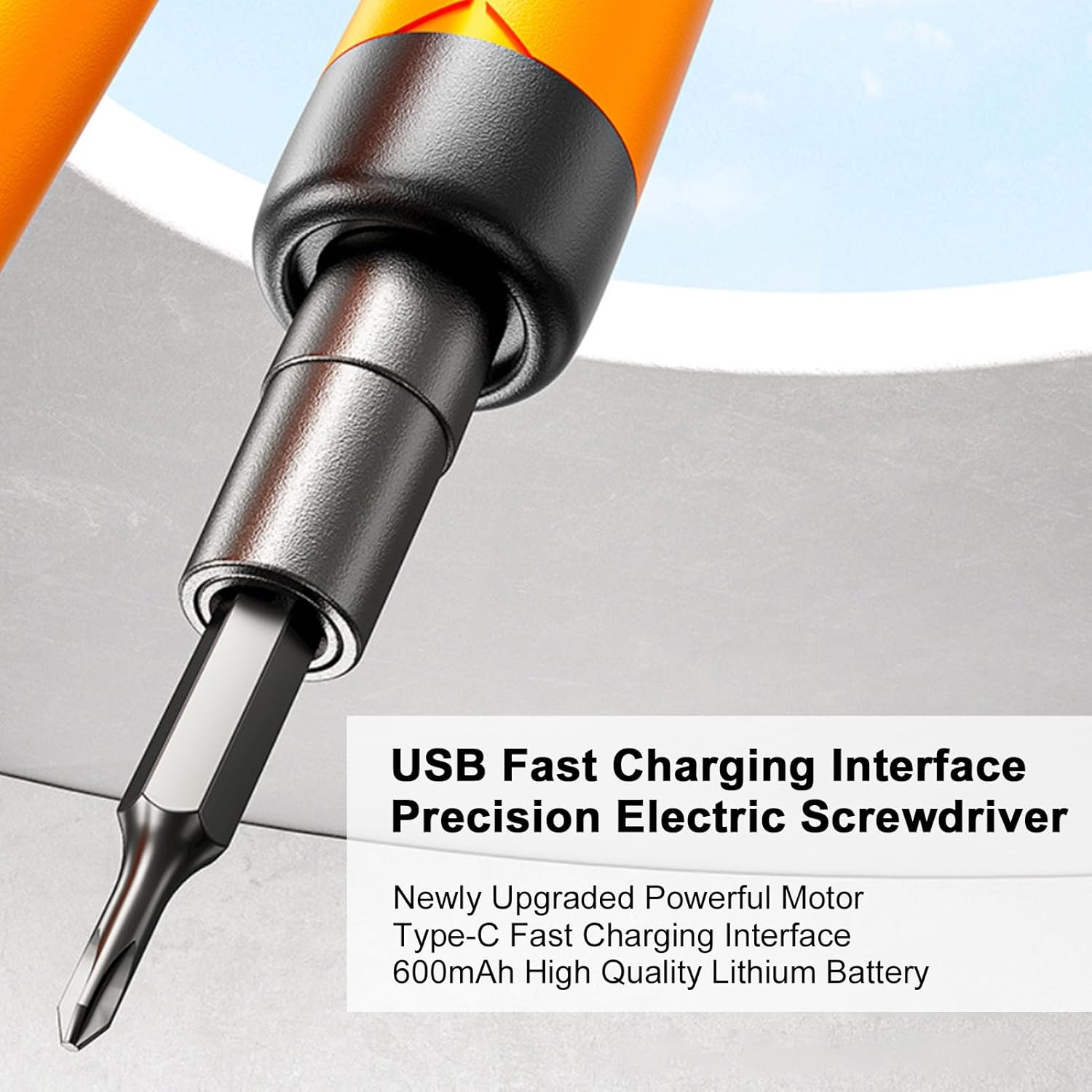 Irfora Multifunction Electric Screwdriver, Small Portable Cordless Power Screwdriver Set, Type-C Reable Electric Screwdriver Set with 68 Precision Bits, Electric ing Set for Phone Lap
