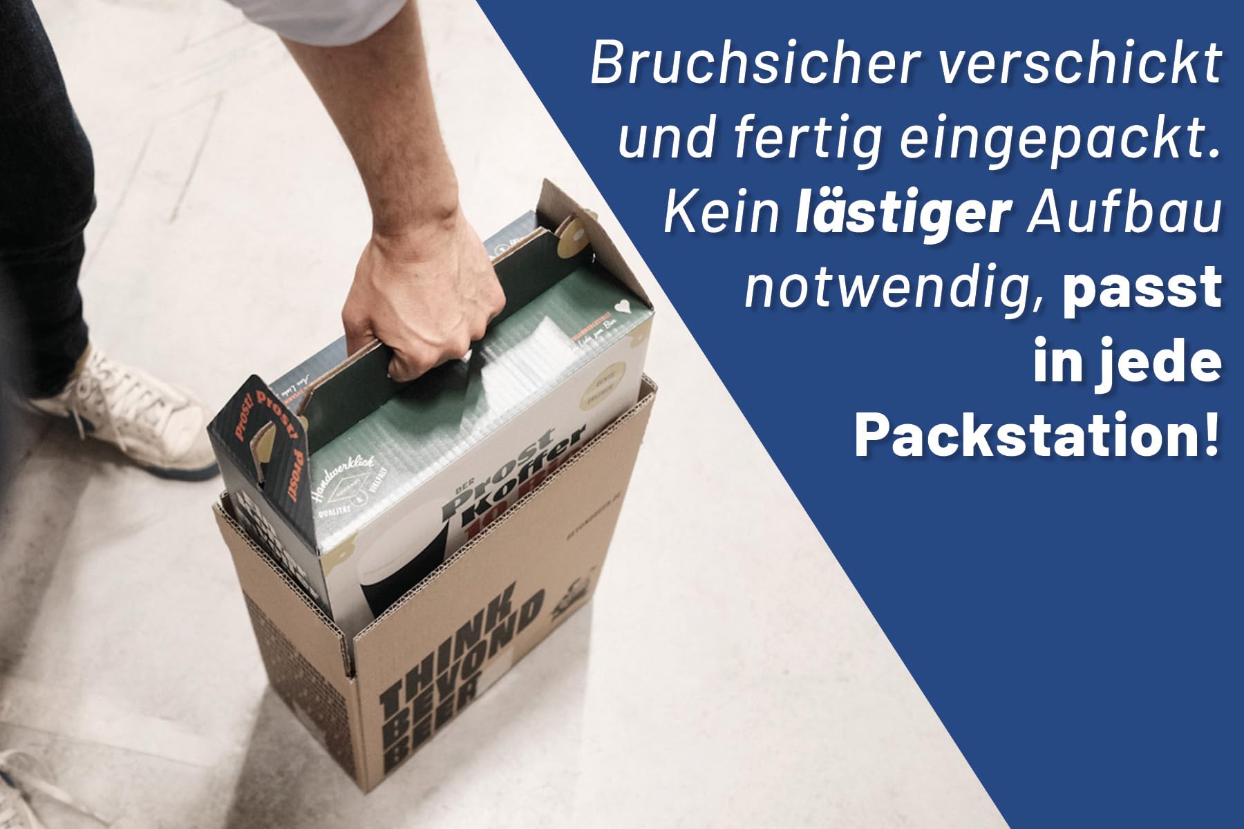 Prost Koffer - Premium Bier Geschenk Paket - 10 x 330ml Craft Beer Flasche - Biergeschenk für Männer - Tasting zu Hause, Männerhandtasche, Geburtstagsgeschenk für Männer, Vatertagsgeschenk