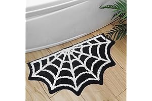 Enchanting Spiderweb Bath Mat: A Spooky Touch to Your Home's Decor