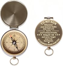 Baptism Birthday Gifts for Teens Boys Compass Confirmation First Communion Gifts for Son Adult from Mom Dad to My Son in Law Wedding Gift Pocket Compass Christmas Stocking Stuffer 21 18 Birthday