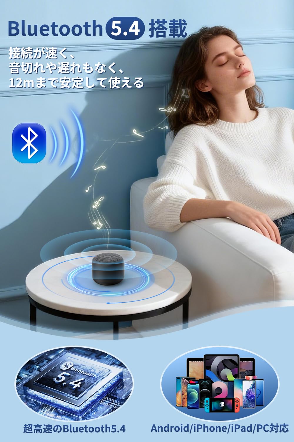 Amazon.co.jp: Bluetooth スピーカー【2026新型・軽量・小型】大音量