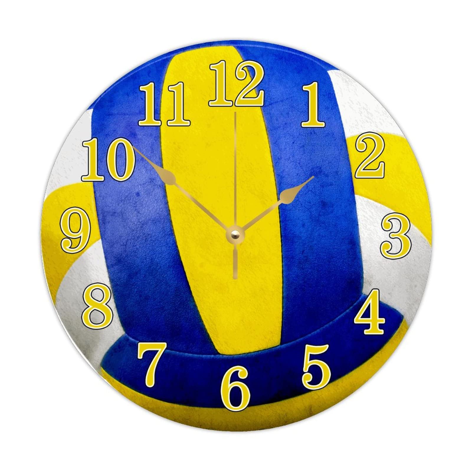 Horloge murale ronde en bois bonhomme de neige 38 cm pour cuisine