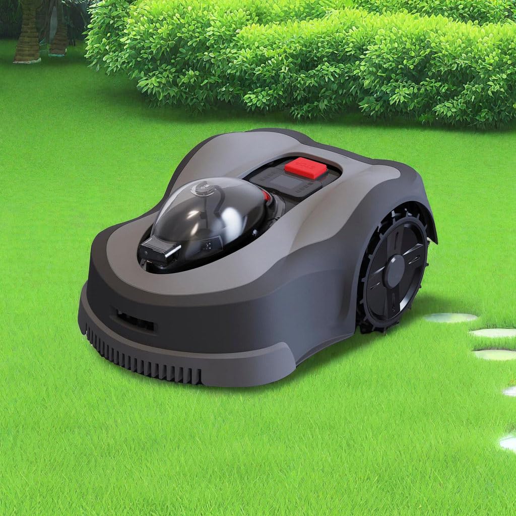 Dispositivo cortacésped Robot inalámbrico para Jardines de hasta 3000/6000㎡ Evitación de obstáculos 3D, Cable sin límites,Mowsupto1.50Acres(6000㎡)