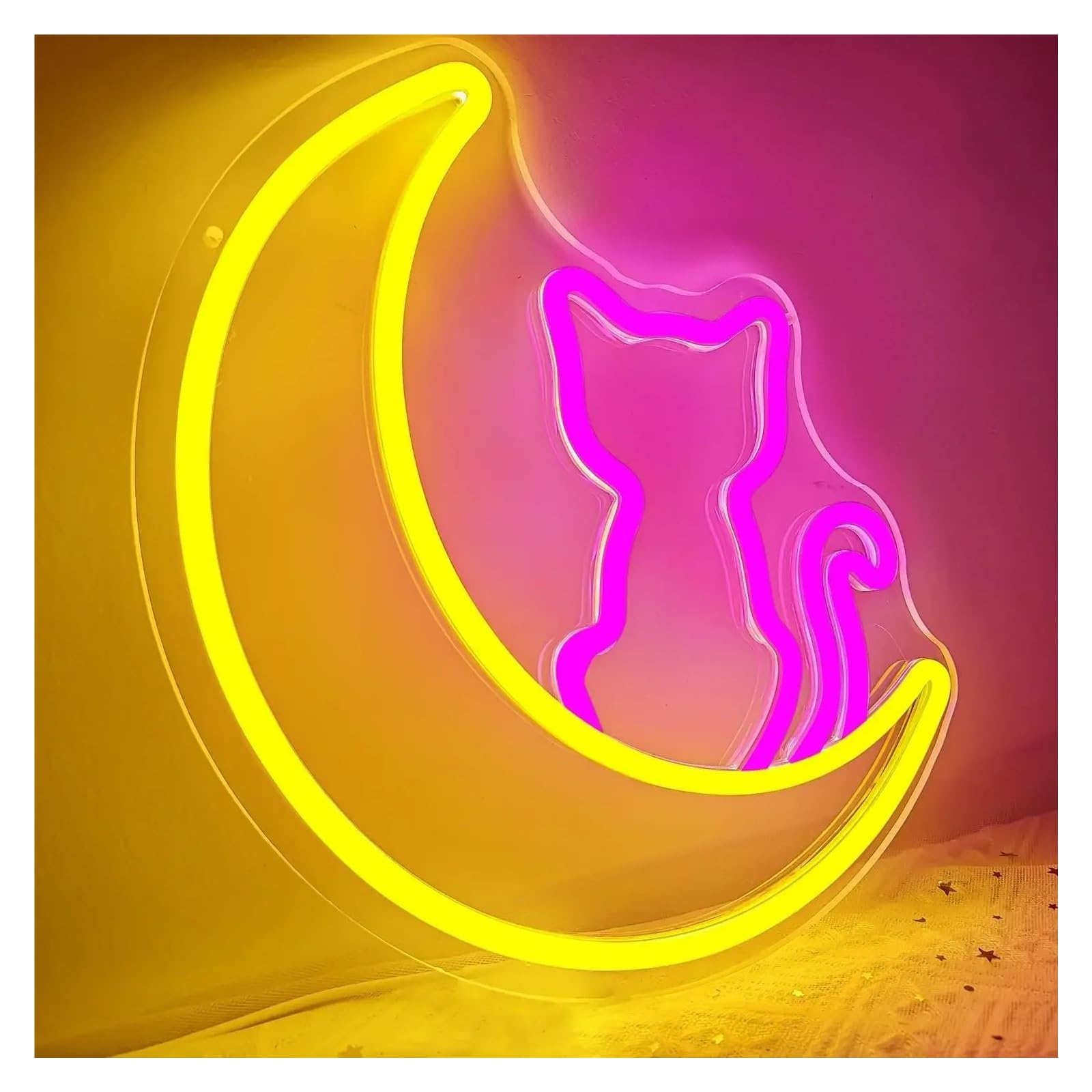 Decoración Lámparas Letrero De Neón Con Forma De Gato, Luz Alimentada Por USB Para Habitación De Niños, Dormitorio, Sala De Estar, Decoración De Pared Para Fiestas