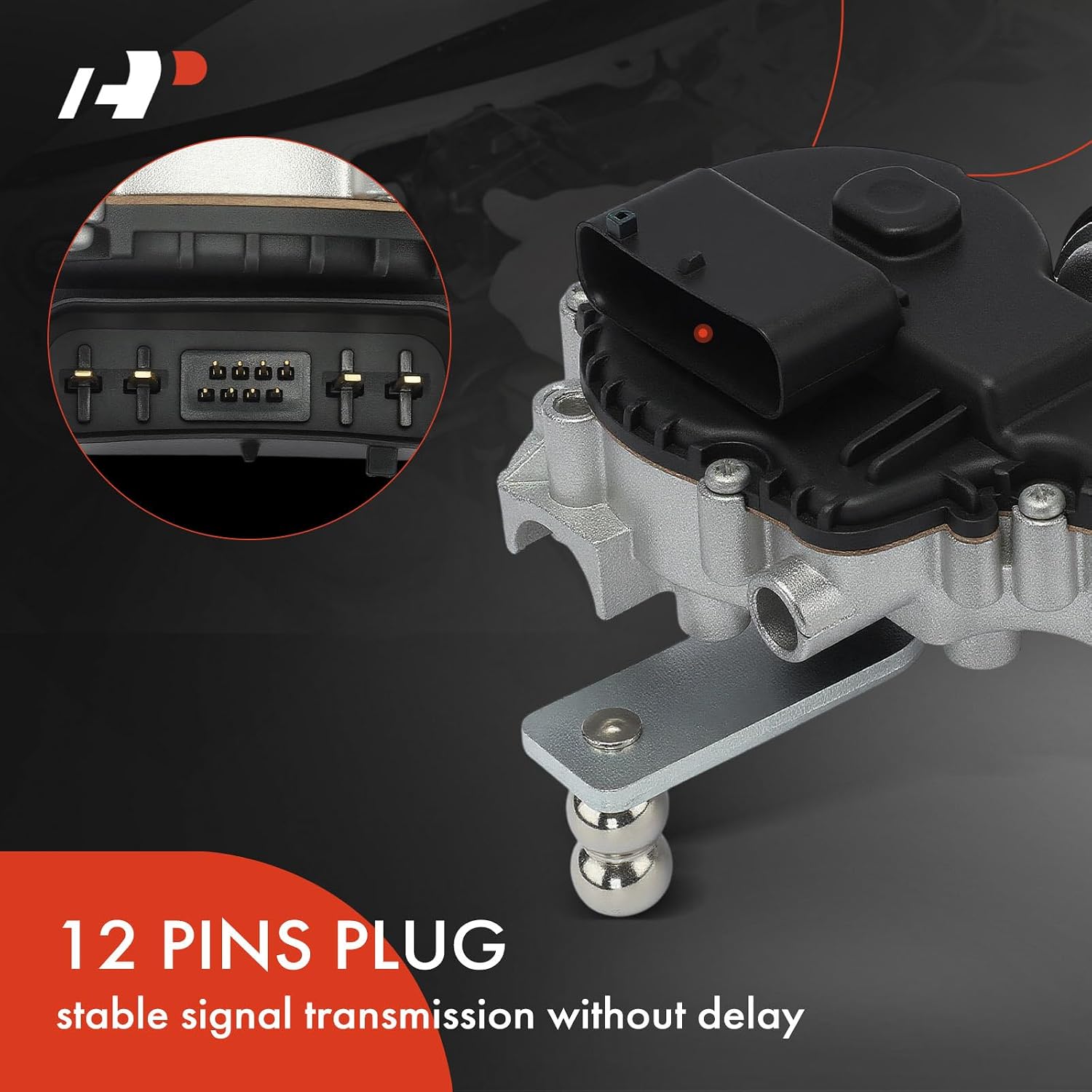 A-Premium Front Side Windshield Wiper Motor Compatible with Ford Mustang 2018-2025
