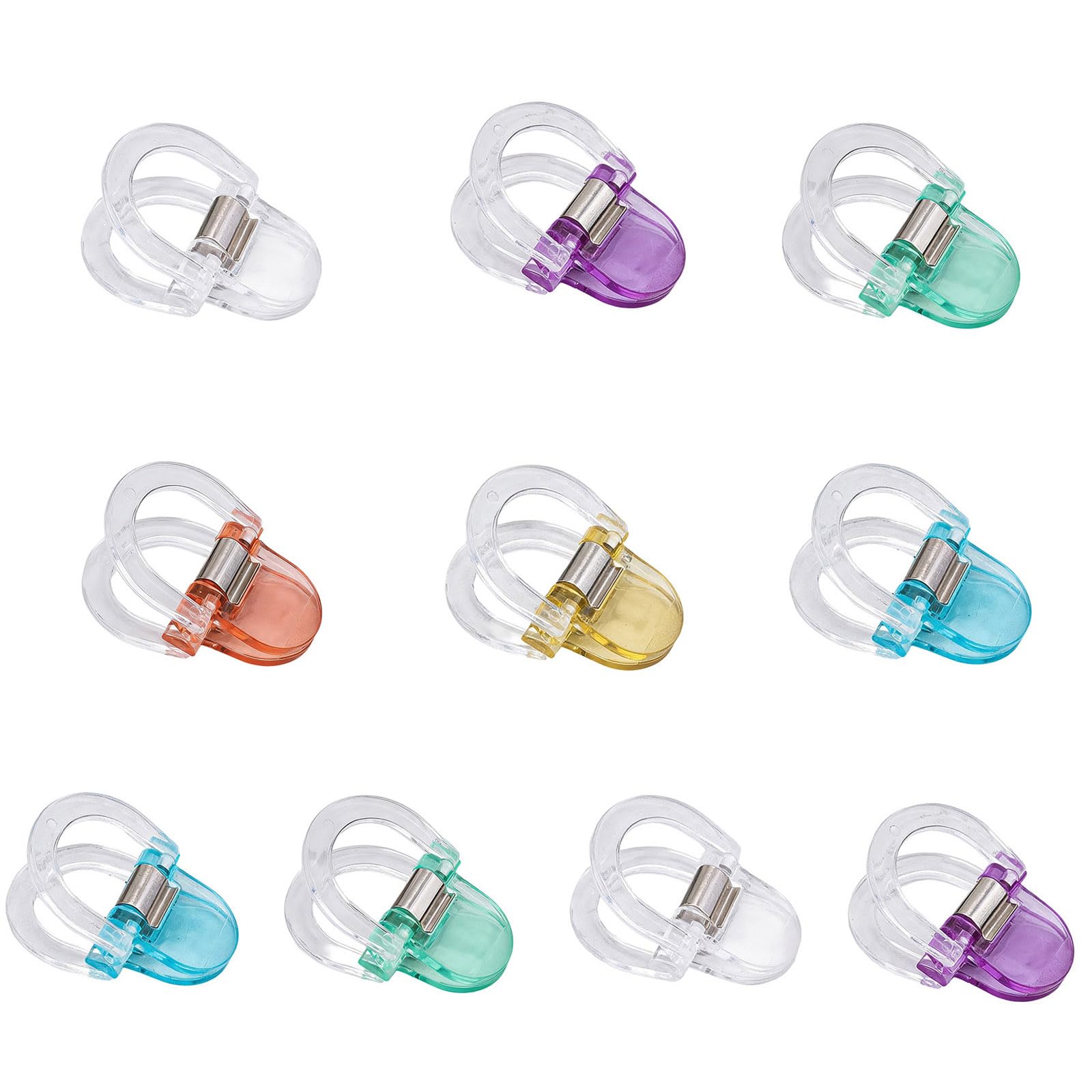 Zxfdsfdbnm 10Pcs Acrylic Pants Shortener Clasps Trouser Length Clamp for Pants Length Clothing Repair Project Mutter Repairers