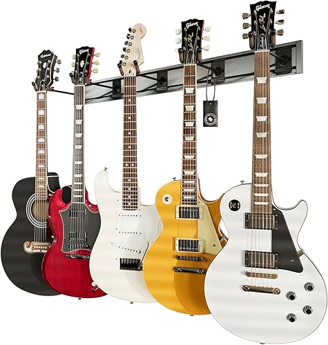 Vista 15 de String Swing Estante de pared para guitarra, soporte de pared para guitarra múltiple, organizador de guitarra para guitarras acústicas y eléctricas