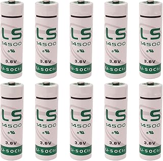 Zivases (10 Pack) New LS14500 Battery 3.6V 2600mAh for LS14500 Battery Water Electricity Meter PLC Facility Equipment Spare Generic Battery ER14505