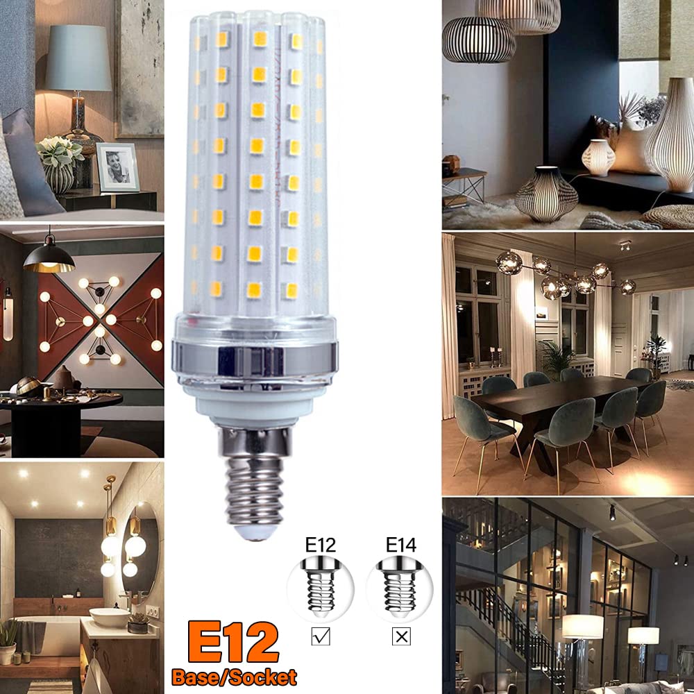 RYTM Lampadine LED, lampadina a mais con base E12/E14, 16 W 1000 LM, 20 W 1300 LM, equivalente a 160/200 Watt, 3000 K 4000 K 6000 K Non dimmerabile CA 85 V ~ 265 V (confezione da 10)