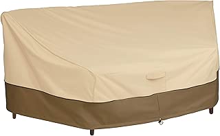 Linkool Outdoor Furniture Covers Patio Sectional Curved Couch Protector Black Waterproof For Half Moon Sofa Sets