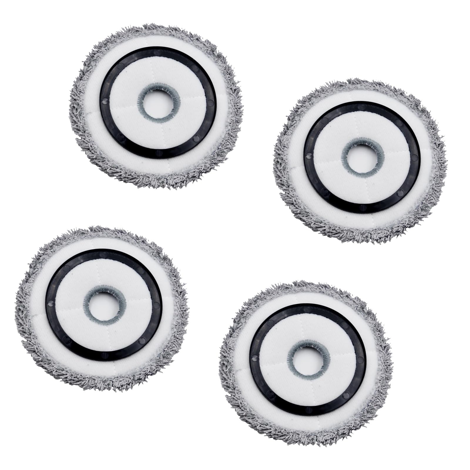 Jazuaiao Of 4 Washable Microfiber Mop Cloths for Robotic Vacuum Cleaners Mop Pads Replacement Accessories Microfiber Pad for Robot Vacuum