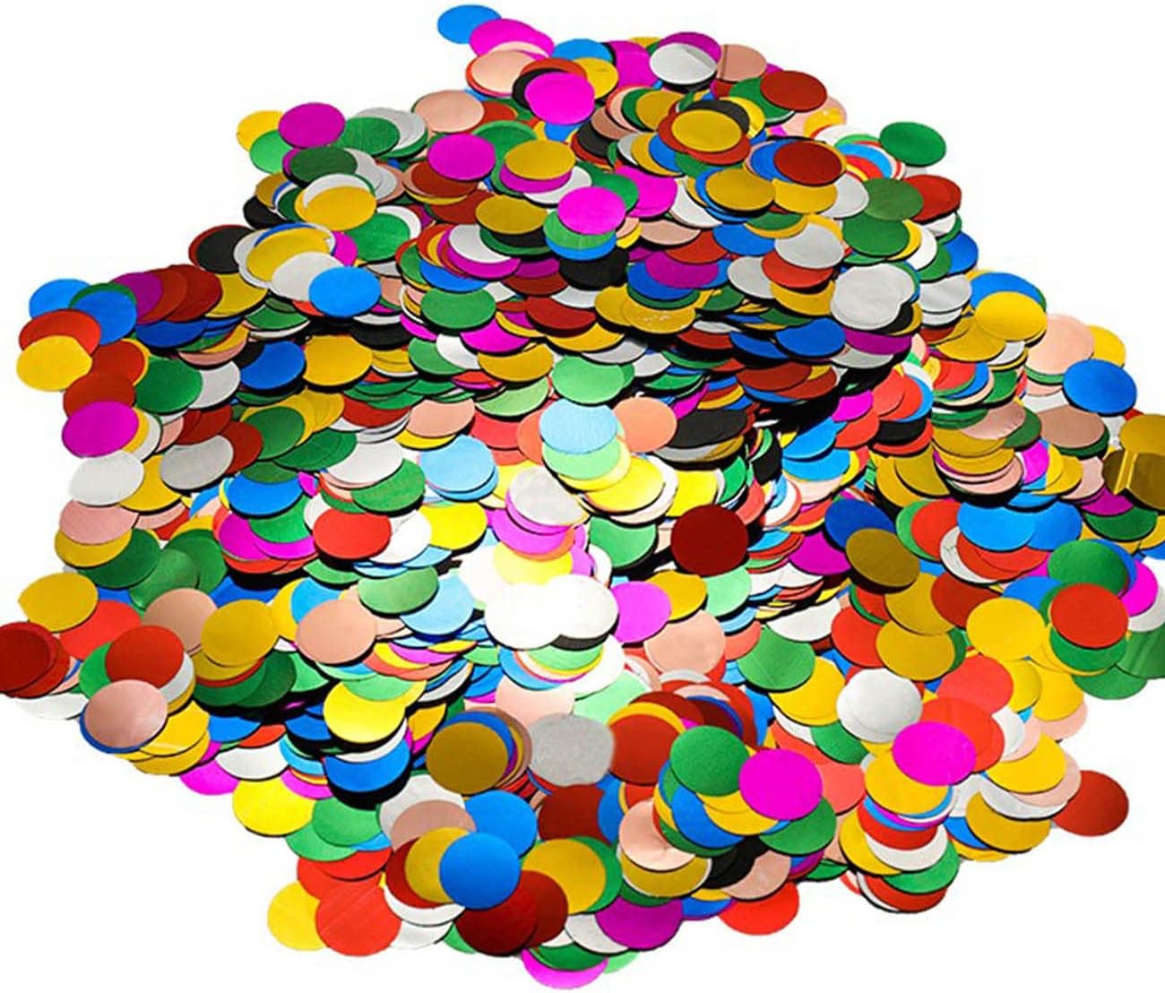 Multicolor Metallic Foil Confetti(0.59 inch) Round Dots Glitter Rainbow Table Confetti for Party Wedding Decorations,2.11 OZ per pack Multicolor Metallic Foil Confetti(0.59 inch) Round Dots Glitter Rainbow Table Confetti for Party Wedding Decorations,2.11 OZ per pack
