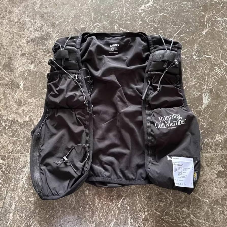 サティスファイ satisfy ランニングベスト バンド セット出品 Amazon.co.jp: サティスファイ satisfy バッグ ベスト vest