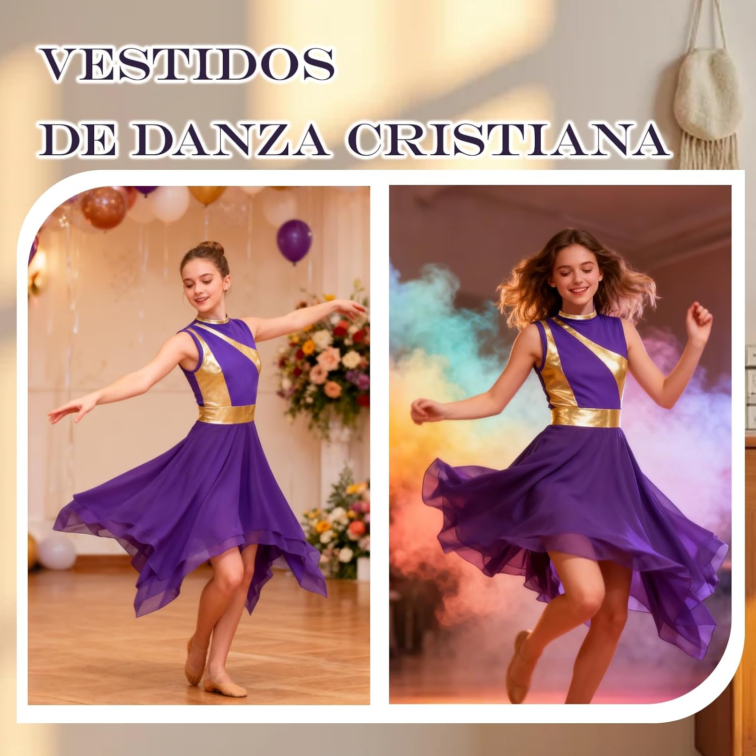 Praise Dance Dresses for Women Worship Dance Dress Sleeveless Liturgical Dancewear for Women Mesh Dancing Overlays - Image 6