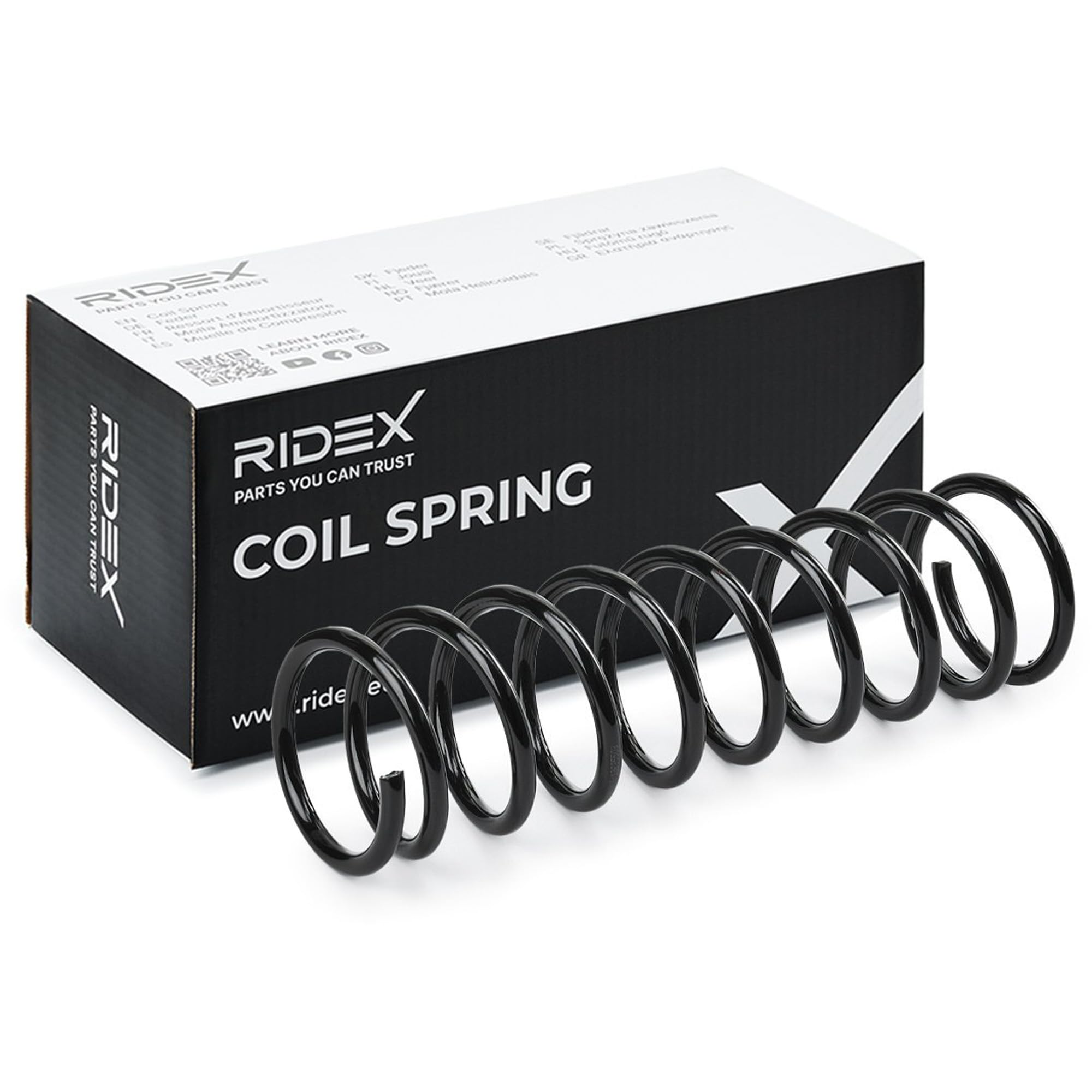 RIDEX 188C0580 2x Molle ammortizzatori Anteriore Compatibilità con FIAT Panda Hatchback 141
