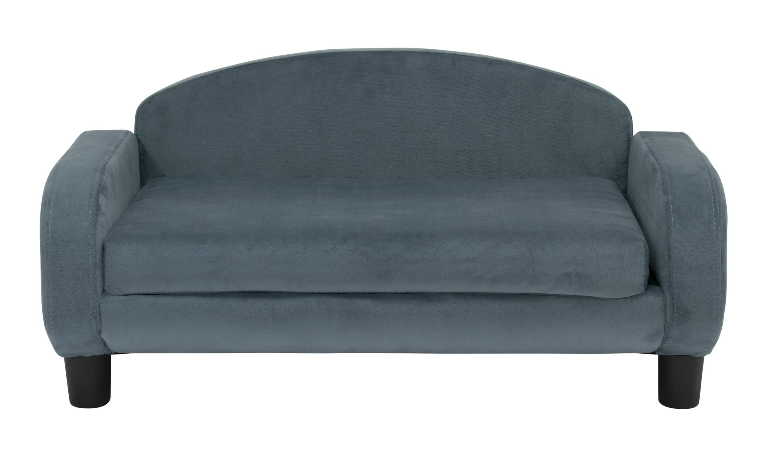 Paws & Purrs Modernes Haustier-Sofa, 80 cm breit, 49,5 cm tief, Liegebett mit tiefer Rückenlehne, Abnehmbarer Matratzenbezug