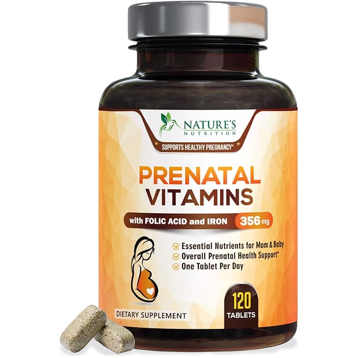 Buy Prenatal Vitamins High Potency Folic Acid and Iron Supplement 800mg