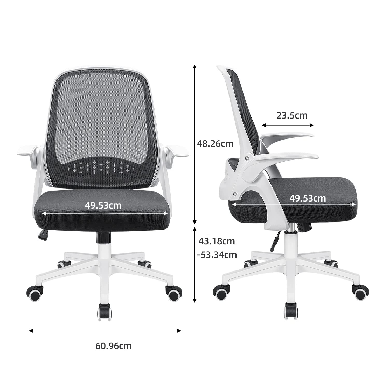 Alebert オフィスチェア メッシュ デスクチェア ワークチェア 通気性 ランバーサポート クッション 肘つき 人間工学椅子 高さ調節椅 : Alebert オフィスチェア メッシュ デスクチェア ワーク