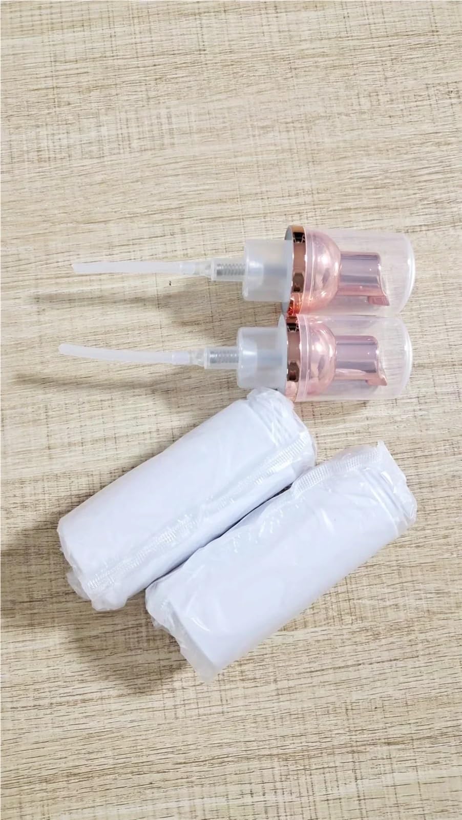 10/30/50 pezzi dispenser for bottiglie di schiuma plastica pompa cosmetica for ciglia sapone detergente for il viso vuoto in oro rosa Per Sapone, Shampoo E Lavaggio Viso