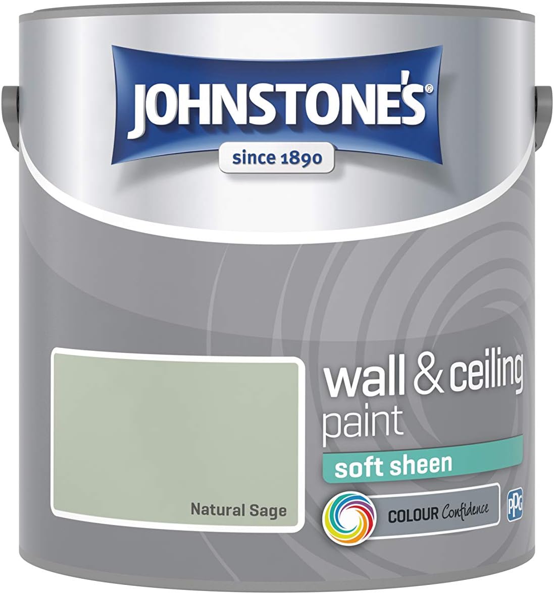 Wall and Ceiling Soft Sheen Emulsion Paint - Natural Sage 2.5L